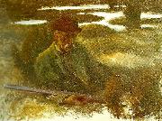 bruno liljefors sjalvportratt oil on canvas